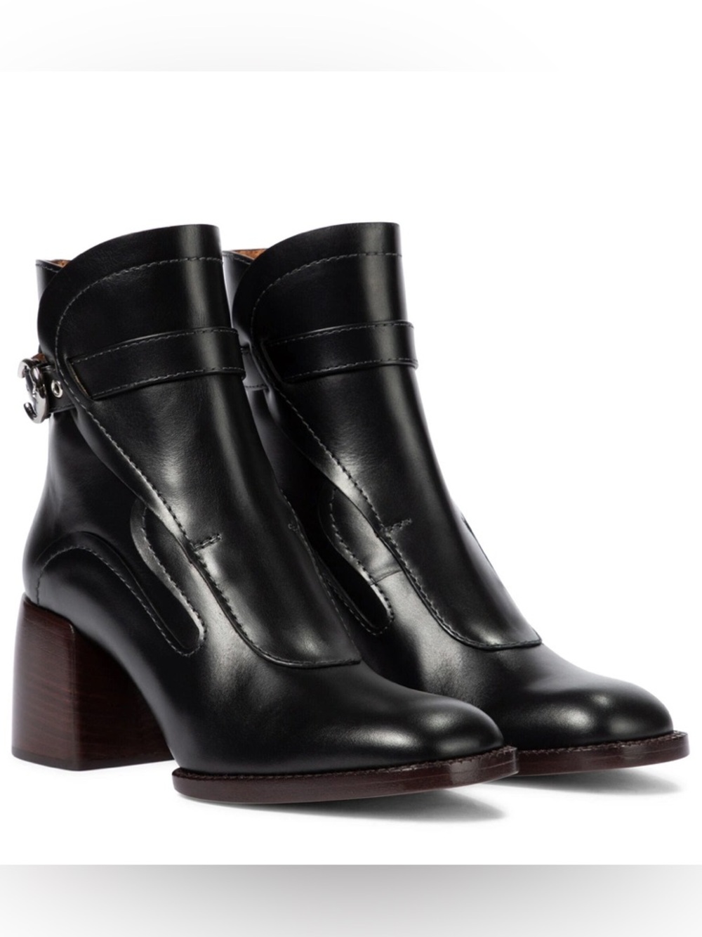 Chloe Gaile black ankle boots
